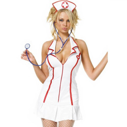 Leg Avenue - Costumes - Robe Dinfirmière En Chef Ensemble 3 Pièces Taille L/Xl